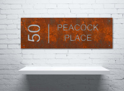 Custom House number Sign (600 x 200mm)